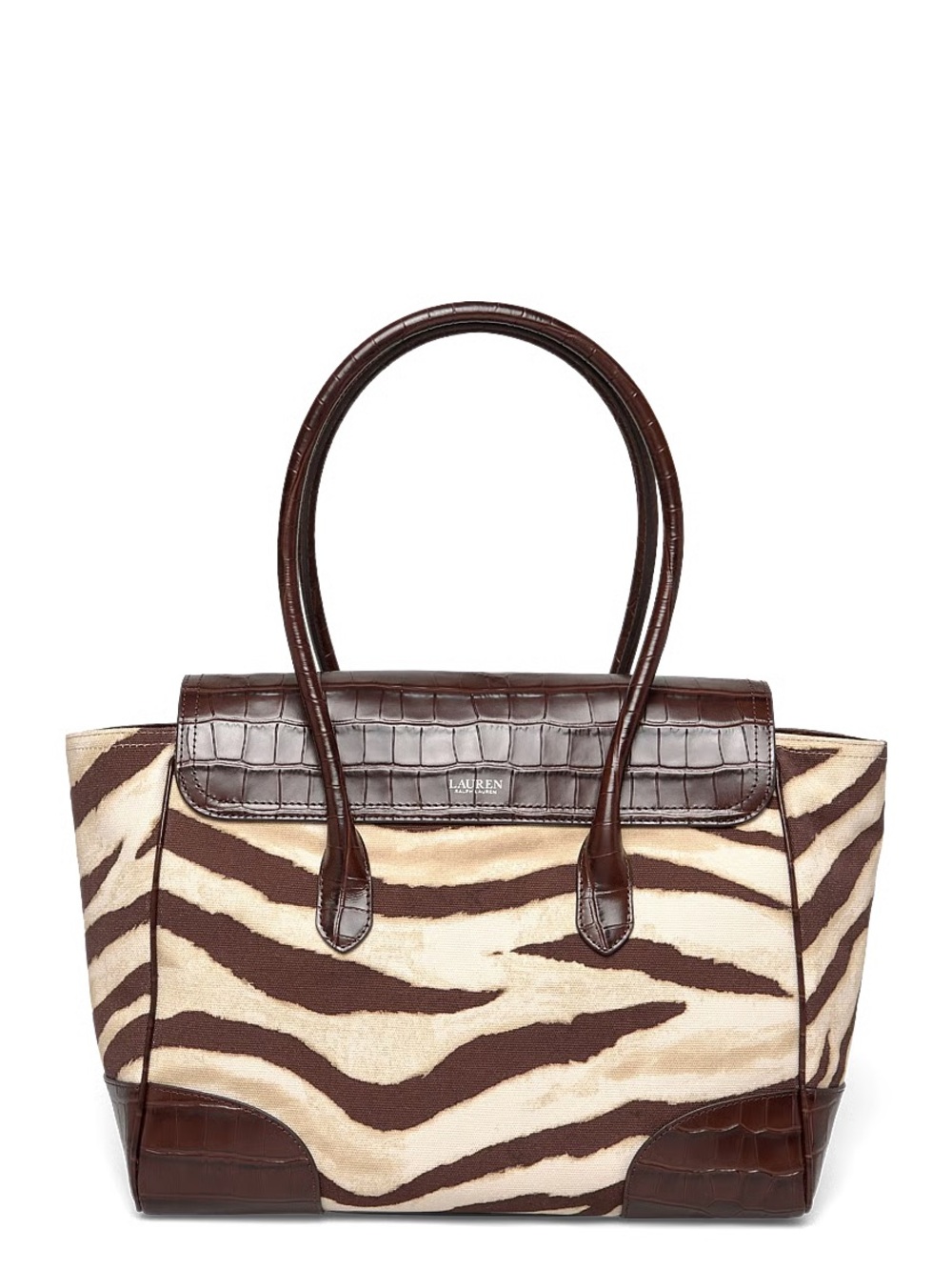 Lauren Ralph Lauren
Zebra-Print Canvas Extra Large Tanner Satchel - Picture 4 of 6
